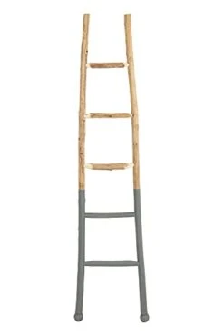 Creative Co-Op Decorative Wood Ladder Misc Furniture, Dark Grey