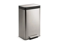 Kohler Step Trash Can, 13 Gallon, Black Stainless Steel -Songmics Furniture Shop 215uSyagiS
