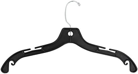 Super Heavy-Duty 17 Inch Wide Black Plastic Adult Shirt Hangers With Swivel Hook And Notched Shoulders (Quantity 25) (Black, 25) 6 Super Heavy-Duty 17 Inch Wide Black Plastic Adult Shirt Hangers With Swivel Hook And Notched Shoulders (Quantity 25) (Black, 25) - Image 6
