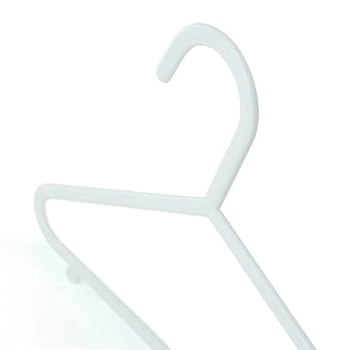 HANGERWORLD 18 Pack 11.8inch White Plastic Kids Hanger - Sized For Baby, Toddler And Children 3 HANGERWORLD 18 Pack 11.8inch White Plastic Kids Hanger - Sized For Baby, Toddler And Children - Image 3