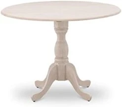 East West Furniture Dinning DMT-ABC-TP Dining Room Table Round Tabletop And 42 X 30-Wire Brush Butter Cream Finish -Songmics Furniture Shop 216zJ2of20L. AC