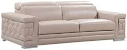 Blackjack Furniture Usry Italian Leather Upholstered Living Room Sofa, Black -Songmics Furniture Shop 21AX0IdEIL. AC