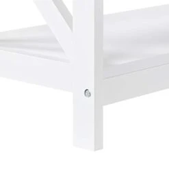Yaheetech 3-Tier Console Table With 3 Storage Shelves, Entryway Table Sofa Side Narrow Long Table Bookshelf For Hallway Living Room, Accent Furniture, White -Songmics Furniture Shop 21CLwEhgm3L