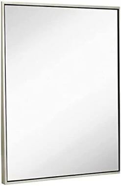 Hamilton Hills 30x40 Inch Black Framed Mirror | Large Rectangular Bathroom Mirrors For Wall | Floating Glass Panel Vanity With Border | Wall-Mounted Mirror For Decor | Hangs Horizontal Or Vertical -Songmics Furniture Shop 21DW6qpkZyL. AC