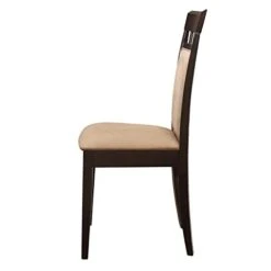 Coaster Home Furnishings Gabriel Upholstered Back Panel Side Chairs Cappuccino And Beige (Set Of 2), 17.25"D X 20.75"W X 38.5"H (100773) 7 Coaster Home Furnishings Gabriel Upholstered Back Panel Side Chairs Cappuccino And Beige (Set Of 2), 17.25"D X 20.75"W X 38.5"H (100773) -Songmics Furniture Shop 21EFZBkfW6L