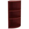 Lorell Essentials Corner Book Rack, 36" X 14.8" X 14.8", Mahogany