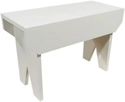 2 Ft Wood Bench Long (Solid Cottage White) 24 2 Ft Wood Bench Long (Solid Cottage White) -Songmics Furniture Shop 21Fn5dUlsKL. AC