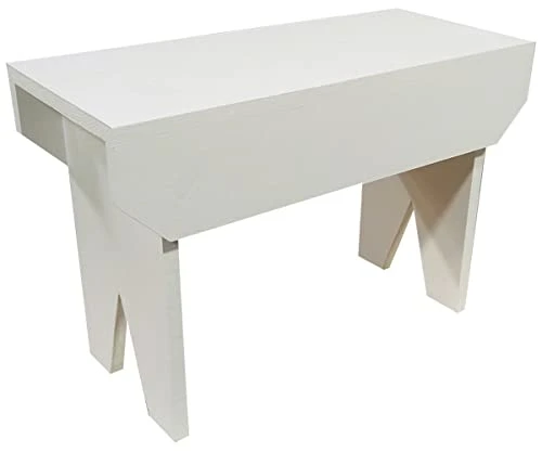2 Ft Wood Bench Long (Solid Cottage White) 1 2 Ft Wood Bench Long (Solid Cottage White)