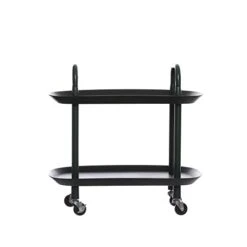 Main + Mesa Modern Plastic And Metal 2-Tier Trolley, Black And Dark Green 14 Main + Mesa Modern Plastic And Metal 2-Tier Trolley, Black And Dark Green -Songmics Furniture Shop 21GzZLEqAxL