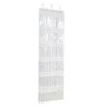 GENERIC Over The Cabinet Door Organizer With 24 Clear Pockets, 60x18 Inch Behind The Pantry Door Storage Organizer, Back Of Bathroom Door Storage Organizer, White
