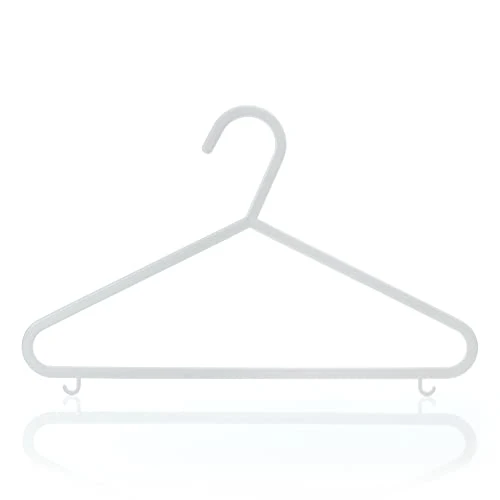 HANGERWORLD 18 Pack 11.8inch White Plastic Kids Hanger - Sized For Baby, Toddler And Children 2 HANGERWORLD 18 Pack 11.8inch White Plastic Kids Hanger - Sized For Baby, Toddler And Children - Image 2