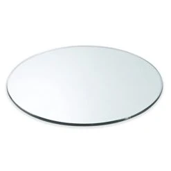 Spancraft 40" Round 1/4" Thick Tempered Clear Glass Table Top With Flat Polished Edge
