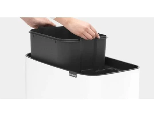 Brabantia 313547 Bo Touch Trash Can Recycling, With 2 Inner Buckets, 3 + 6 Gallon/11 + 23 Liter 2 Brabantia 313547 Bo Touch Trash Can Recycling, With 2 Inner Buckets, 3 + 6 Gallon/11 + 23 Liter - Image 2