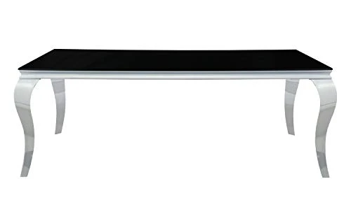 Coaster Furniture Carone Rectangular Glass Top Black And Chrome Dining Table 115071 3 Coaster Furniture Carone Rectangular Glass Top Black And Chrome Dining Table 115071 - Image 3