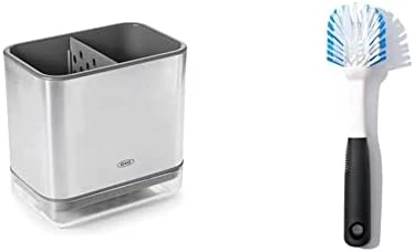 OXO Stainless Steel Good Grips Sinkware Caddy, One Size & Good Grips Dish Brush 6 OXO Stainless Steel Good Grips Sinkware Caddy, One Size & Good Grips Dish Brush - Image 6