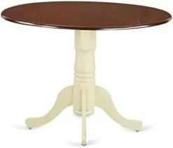 East West Furniture Dining DLT TP Mid Century Modern Table Round Tabletop And 42 X 29.5-Oak Finish & VAC-Oak-C Dining Chairs, Upholstered Seat -Songmics Furniture Shop 21Z1v6UvgFL. AC