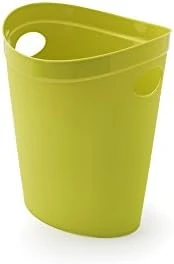 Addis 514805 Plastic Waste Paper Bathroom Bedroom Office Bin, 12 Litre, Lime Green 5 Addis 514805 Plastic Waste Paper Bathroom Bedroom Office Bin, 12 Litre, Lime Green - Image 5