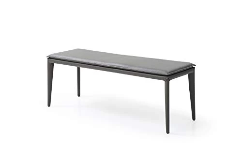 Whiteline Modern Living Jared Entryway Bench, Medium, One Size, Dark Gray 3 Whiteline Modern Living Jared Entryway Bench, Medium, One Size, Dark Gray - Image 3