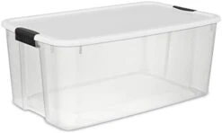 Sterilite 30 Quart Clear Plastic Stackable Storage Container Bin Box Tote With White Latching Lid Organizing Solution For Home & Classroom, 24 Pack 19 Sterilite 30 Quart Clear Plastic Stackable Storage Container Bin Box Tote With White Latching Lid Organizing Solution For Home & Classroom, 24 Pack -Songmics Furniture Shop 21ayYVy7s L. AC