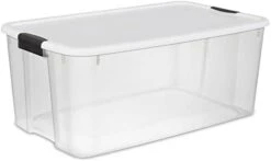 Sterilite 30 Quart Clear Plastic Stackable Storage Container Bin Box Tote With White Latching Lid Organizing Solution For Home & Classroom, 24 Pack 20 Sterilite 30 Quart Clear Plastic Stackable Storage Container Bin Box Tote With White Latching Lid Organizing Solution For Home & Classroom, 24 Pack -Songmics Furniture Shop 21b8uBOp2AL. AC