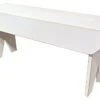 Sawdust City 4 Foot Wood Bench (Old Cottage White)