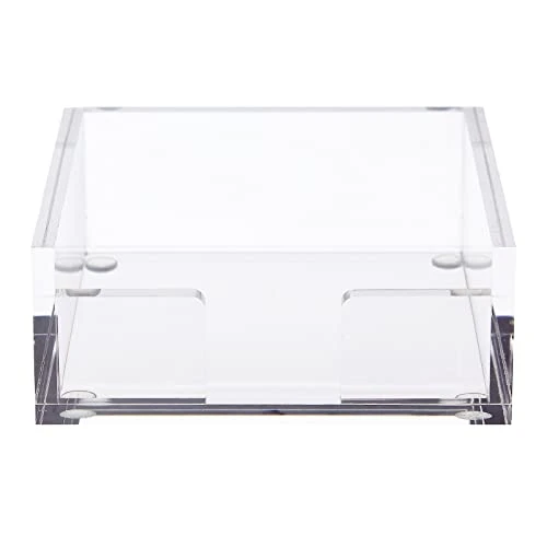 Clear Acrylic Sticky Note Dispenser And Notepad Holder For Desk Accessories (4x4 In) 5 Clear Acrylic Sticky Note Dispenser And Notepad Holder For Desk Accessories (4x4 In) - Image 5