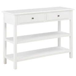 VidaXL Sideboard White 43.3"x13.8"x31.5" MDF