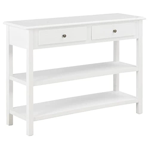 VidaXL Sideboard White 43.3"x13.8"x31.5" MDF 1 VidaXL Sideboard White 43.3"x13.8"x31.5" MDF