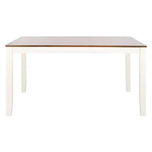 Safavieh Home Collection Silio White And Natural Rectangle Dining Table, 0 2 Safavieh Home Collection Silio White And Natural Rectangle Dining Table, 0 - Image 2