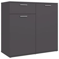 BDBHAVB Storage Cabinet, Dining Sideboard, Sideboard, Easy To Clean Suitable For Kitchen, Dining Room, Living Room Gray 31.5"x14.2"x29.5" Engineered Wood -Songmics Furniture Shop 21iG8pG2AiL