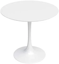 Jamesdar Kurv Kitchen Table, 31.5", White Faux Marble With Black Base -Songmics Furniture Shop 21kGITGbYCL. AC