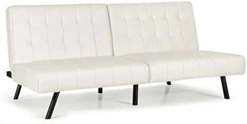 YTYZC Futon Sofa Bed PU Leather Convertible Folding Couch Sleeper Lounge Convenient Installation (Color : Black) 5 YTYZC Futon Sofa Bed PU Leather Convertible Folding Couch Sleeper Lounge Convenient Installation (Color : Black) - Image 5