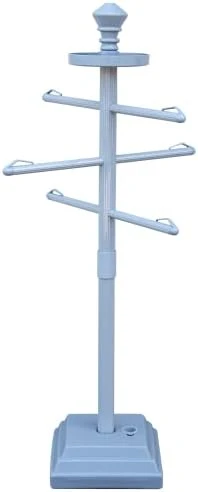 SWIMLINE HYDROTOOLS 89032 Free Standing Poolside Adjustable-Towel Rack With Water Weighted Base Three Arms Tier For Outdoors & Indoors Pool Patio Bathroom Poolside Accessory Holder Bar Drying-Stand 5 SWIMLINE HYDROTOOLS 89032 Free Standing Poolside Adjustable-Towel Rack With Water Weighted Base Three Arms Tier For Outdoors & Indoors Pool Patio Bathroom Poolside Accessory Holder Bar Drying-Stand - Image 5