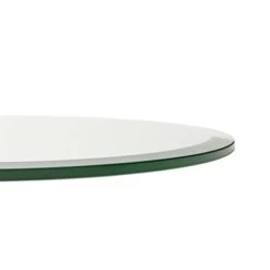 Pro Safe Glass 16" Round Tempered Clear Glass Table Top - 1/2" Thick With Bevel Edge -Songmics Furniture Shop 21ni6kA4cxL