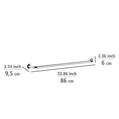 WENKO 17928100 Basic Shower Towel Rail, 80 Cm -Songmics Furniture Shop 21sBY9p8rGL