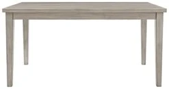 Signature Design By Ashley Parellen Modern Farmhouse Rectangular Dining Room Table, Gray