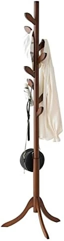Viewcare Coat Rack Free Standing, Bamboo Coat Stand With 8 Hooks, Coat Tree For Entryway, Hallway, Corner, Bedroom & Office, 3 Adjustable And Sturdy Coat Rack For Coats, Hats, Scarves, And Handbags 4 Viewcare Coat Rack Free Standing, Bamboo Coat Stand With 8 Hooks, Coat Tree For Entryway, Hallway, Corner, Bedroom & Office, 3 Adjustable And Sturdy Coat Rack For Coats, Hats, Scarves, And Handbags - Image 4