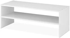 Whitmor Stackable 31" Extra Wide 2-Shelf Storage Organizer, White -Songmics Furniture Shop 21uZquYS8L. AC