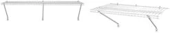 ClosetMaid 1074 Heavy-Duty Wire Shelf Kit, 4-Feet X 16-Inch, White & Wire Shelf Kit With Hardware, 2 Ft. Wide, For Pantry, Closet, Laundry, White Vinyl Finish -Songmics Furniture Shop 21uhkJUxc L. AC