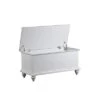 Powell Furniture Whitehurst Cedar Chest, White, 40.1/2" X 17.1/3" X 19"