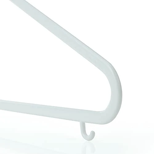 HANGERWORLD 18 Pack 11.8inch White Plastic Kids Hanger - Sized For Baby, Toddler And Children 4 HANGERWORLD 18 Pack 11.8inch White Plastic Kids Hanger - Sized For Baby, Toddler And Children - Image 4