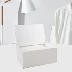 Watpot Acrylic Laundry Dryer Sheet Holder, Clear Dryer Sheets Container With Lid For Laundry Room, White -Songmics Furniture Shop 21zM5eHiCyL