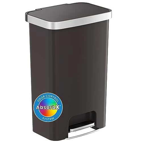 ITouchless SoftStep 13.2 Gallon Kitchen Step Trash Can With Odor Filter, 50 Liter Rose Gold Stainless Steel Pedal Garbage Bin For Home, Office, Business, Silent And Gentle Lid Open And Close, 13 Gal 9 ITouchless SoftStep 13.2 Gallon Kitchen Step Trash Can With Odor Filter, 50 Liter Rose Gold Stainless Steel Pedal Garbage Bin For Home, Office, Business, Silent And Gentle Lid Open And Close, 13 Gal - Image 9