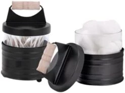 Autumn Alley Deluxe Farmhouse Apothecary Jars Set, Black Bathroom Jars Qtip Holder Glass - Rustic Vanity Organizer For Bathroom Counter, Cotton Balls, Swabs, Rounds, Salts 2 Small Glass Jars With Lids 11 Autumn Alley Deluxe Farmhouse Apothecary Jars Set, Black Bathroom Jars Qtip Holder Glass - Rustic Vanity Organizer For Bathroom Counter, Cotton Balls, Swabs, Rounds, Salts 2 Small Glass Jars With Lids -Songmics Furniture Shop 31 uopkUy5S. AC