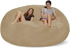 Chill Sack Bean Bag Chair: Giant 8' Memory Foam Furniture Bean Bag - Big Sofa With Soft Micro Fiber Cover - Olive -Songmics Furniture Shop 310C4dpgVtL. AC