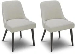 CHITA Mid-Century Modern Dining Chair, Upholstered Fabric Accent Chair,Set Of 2, Ivory 26 CHITA Mid-Century Modern Dining Chair, Upholstered Fabric Accent Chair,Set Of 2, Ivory -Songmics Furniture Shop 310EBOEQAfL. AC