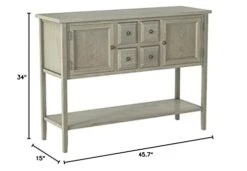 Safavieh American Homes Collection Charlotte Sideboard, French Grey 13 Safavieh American Homes Collection Charlotte Sideboard, French Grey -Songmics Furniture Shop 310Nc4QfELL