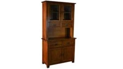 Crafters And Weavers Mission Quarter Sawn Oak China Cabinet, Hutch