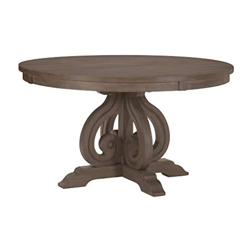 Homelegance 54" Round Dining Table, Dark Pewter 1 Homelegance 54" Round Dining Table, Dark Pewter