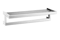 Zack 40024 Linea Wall Mount Towel Shelf With High Gloss, 5.91 By 24.21 By 9.06"